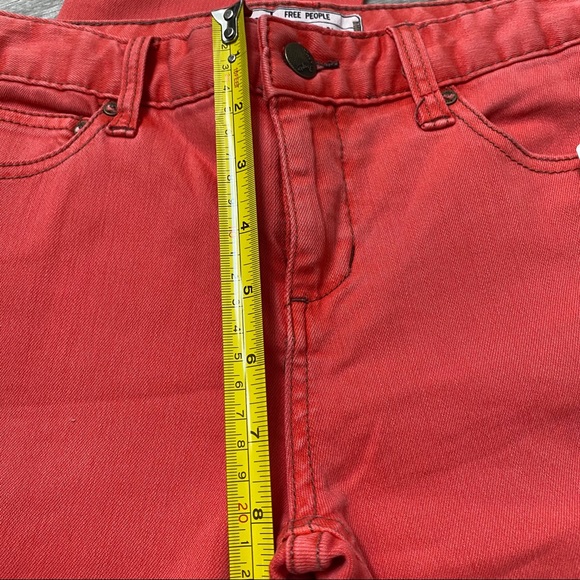NWT Free people salmon slim straight jeans 24 - Picture 6 of 9